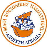 Λογότυπο των Φίλων Κοινωνικής Παιδιατρικής (Φ.Κ.Π.Ι.) για το Κέντρο Ημέρας Ανοικτή Αγκαλιά.